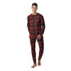 Camouflage Red Spots Print Pattern Men's Pajamas-grizzshop