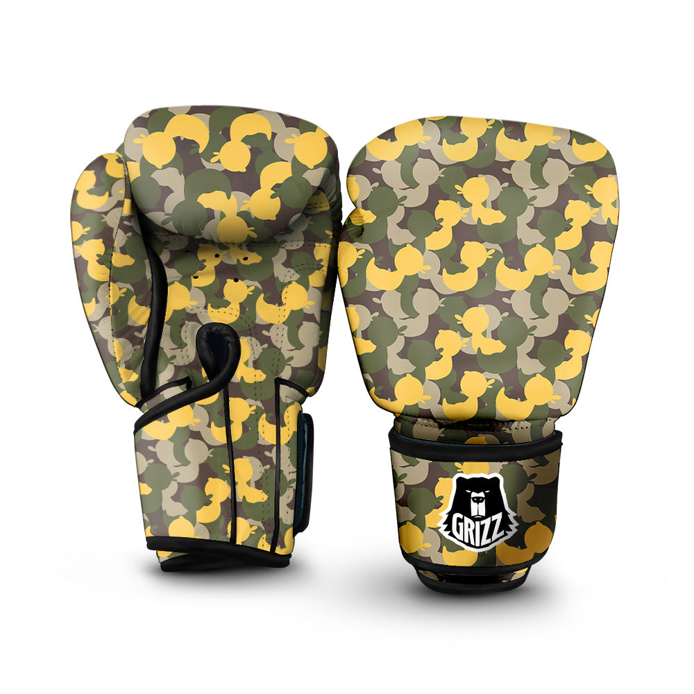 Camouflage Rubber Ducks Print Pattern Boxing Gloves-grizzshop