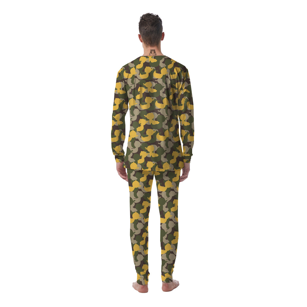 Camouflage Rubber Ducks Print Pattern Men's Pajamas-grizzshop