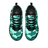 Camouflage Teal Print Black Sneaker-grizzshop