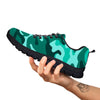 Camouflage Teal Print Black Sneaker-grizzshop