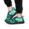 Camouflage Teal Print Black Sneaker-grizzshop