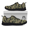 Camouflage Tiger Stripe Print Pattern Black Sneaker-grizzshop