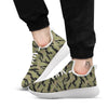 Camouflage Tiger Stripe Print Pattern White Athletic Shoes-grizzshop