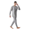 Camouflage White Snow Print Pattern Men's Pajamas-grizzshop