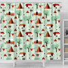 Camper Pattern Print Bathroom Shower Curtain-grizzshop