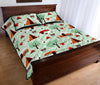 Camper Pattern Print Bed Set Quilt-grizzshop