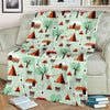 Camper Pattern Print Blanket-grizzshop