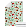 Camper Pattern Print Blanket-grizzshop