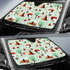 Camper Pattern Print Car Sun Shade-grizzshop