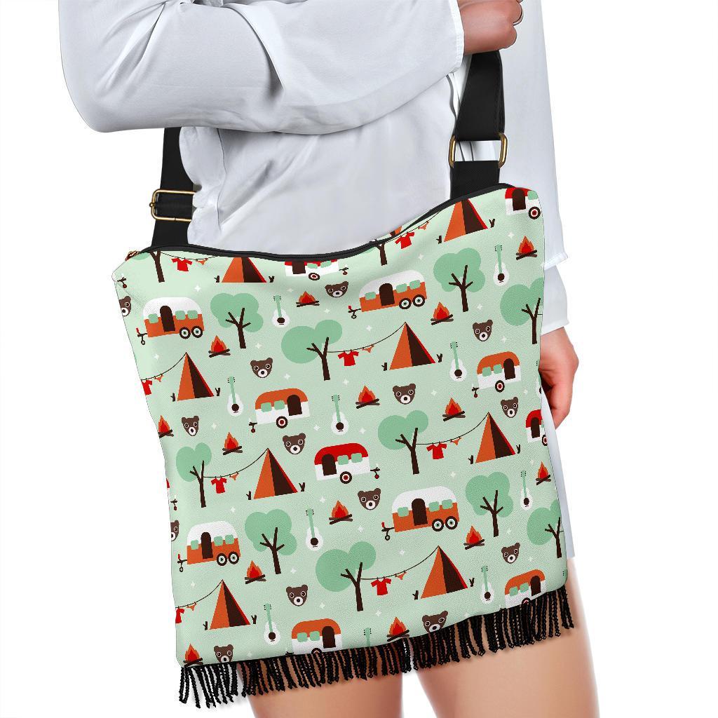 Camper Pattern Print Crossbody bags-grizzshop