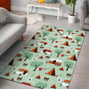 Camper Pattern Print Floor Mat-grizzshop