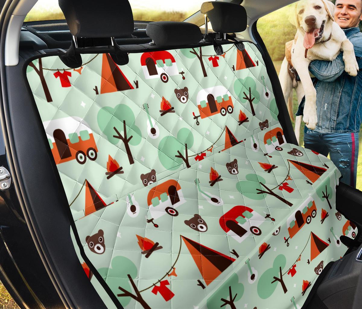 Camper Pattern Print Pet Car Seat Cover-grizzshop