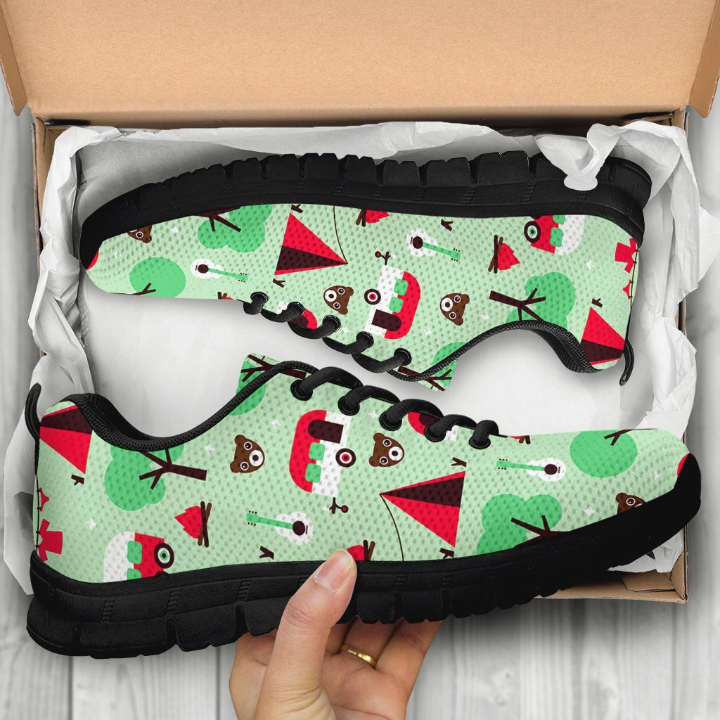 Camper Pattern Print Sneaker Shoes For Men Women-grizzshop