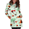 Camper Pattern Print Women Hoodie Dress-grizzshop