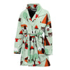 Camper Pattern Print Women Long Robe-grizzshop