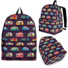 Camper Van Pattern Print Backpack-grizzshop