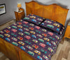 Camper Van Pattern Print Bed Set Quilt-grizzshop