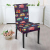 Camper Van Pattern Print Chair Cover-grizzshop