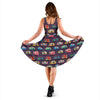 Camper Van Pattern Print Dress-grizzshop