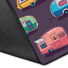 Camper Van Pattern Print Floor Mat-grizzshop