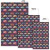 Camper Van Pattern Print Floor Mat-grizzshop