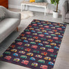 Camper Van Pattern Print Floor Mat-grizzshop