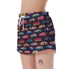 Camper Van Pattern Print Women's Shorts-grizzshop