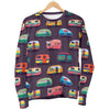 Camper Van Pattern Print Women's Sweatshirt-grizzshop