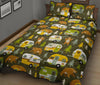 Camper Van Print Pattern Bed Set Quilt-grizzshop