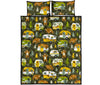 Camper Van Print Pattern Bed Set Quilt-grizzshop