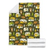 Camper Van Print Pattern Blanket-grizzshop