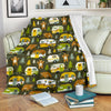 Camper Van Print Pattern Blanket-grizzshop