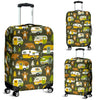 Camper Van Print Pattern Luggage Cover Protector-grizzshop