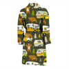 Camper Van Print Pattern Men Long Robe-grizzshop