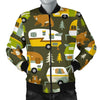 Camper Van Print Pattern Men's Bomber Jacket-grizzshop