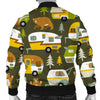 Camper Van Print Pattern Men's Bomber Jacket-grizzshop