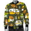 Camper Van Print Pattern Men's Bomber Jacket-grizzshop