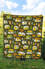 Camper Van Print Pattern Quilt-grizzshop