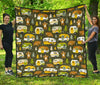 Camper Van Print Pattern Quilt-grizzshop