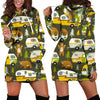 Camper Van Print Pattern Women Hoodie Dress-grizzshop