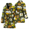 Camper Van Print Pattern Women Long Robe-grizzshop