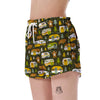 Camper Van Print Pattern Women's Shorts-grizzshop