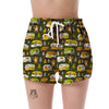 Camper Van Print Pattern Women's Shorts-grizzshop