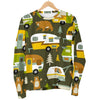 Camper Van Print Pattern Women's Sweatshirt-grizzshop