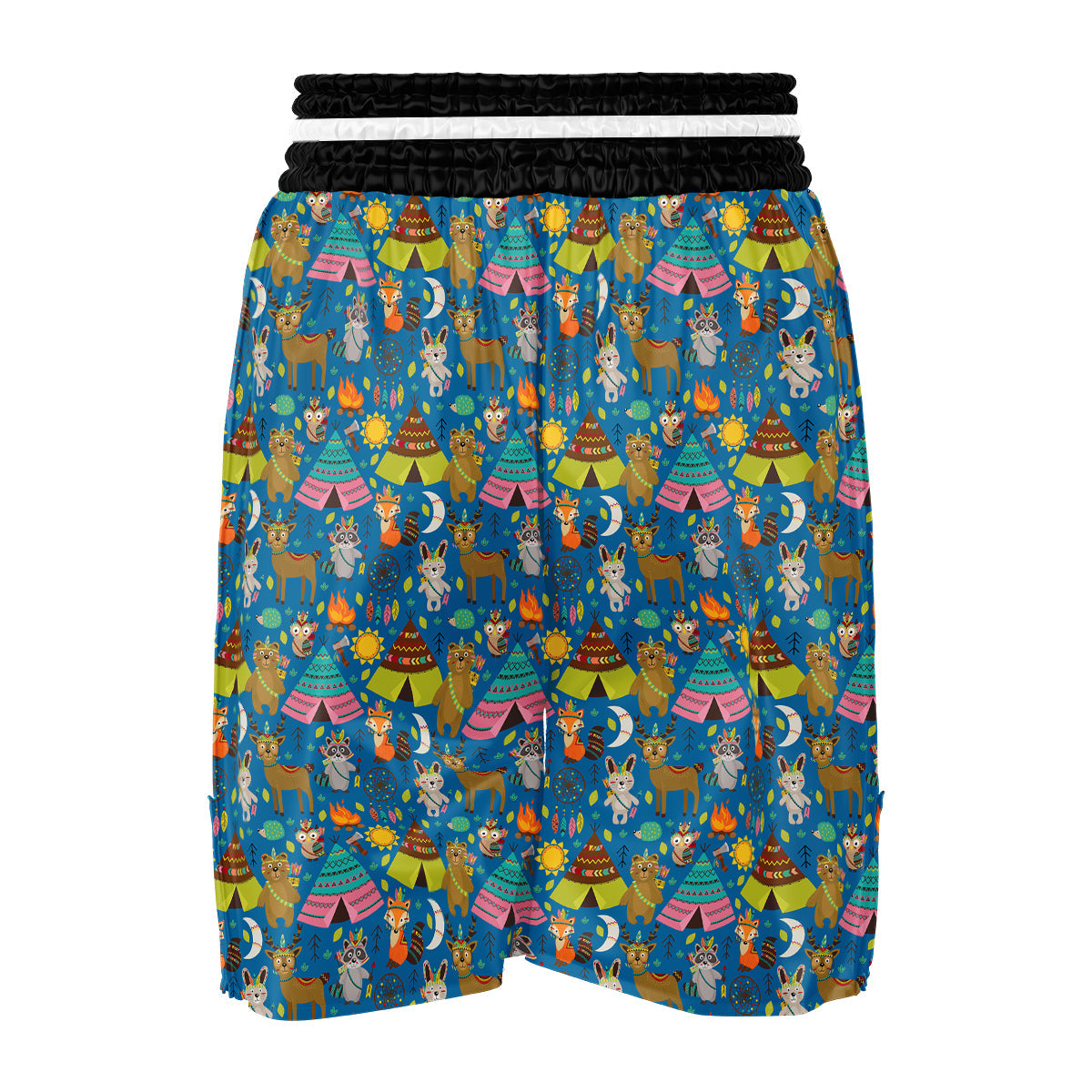 Camping Animal Print Pattern Boxing Shorts-grizzshop