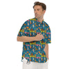 Camping Animal Print Pattern Men's Short Sleeve Shirts-grizzshop