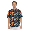 Camping Caravan Print Pattern Men's Short Sleeve Shirts-grizzshop