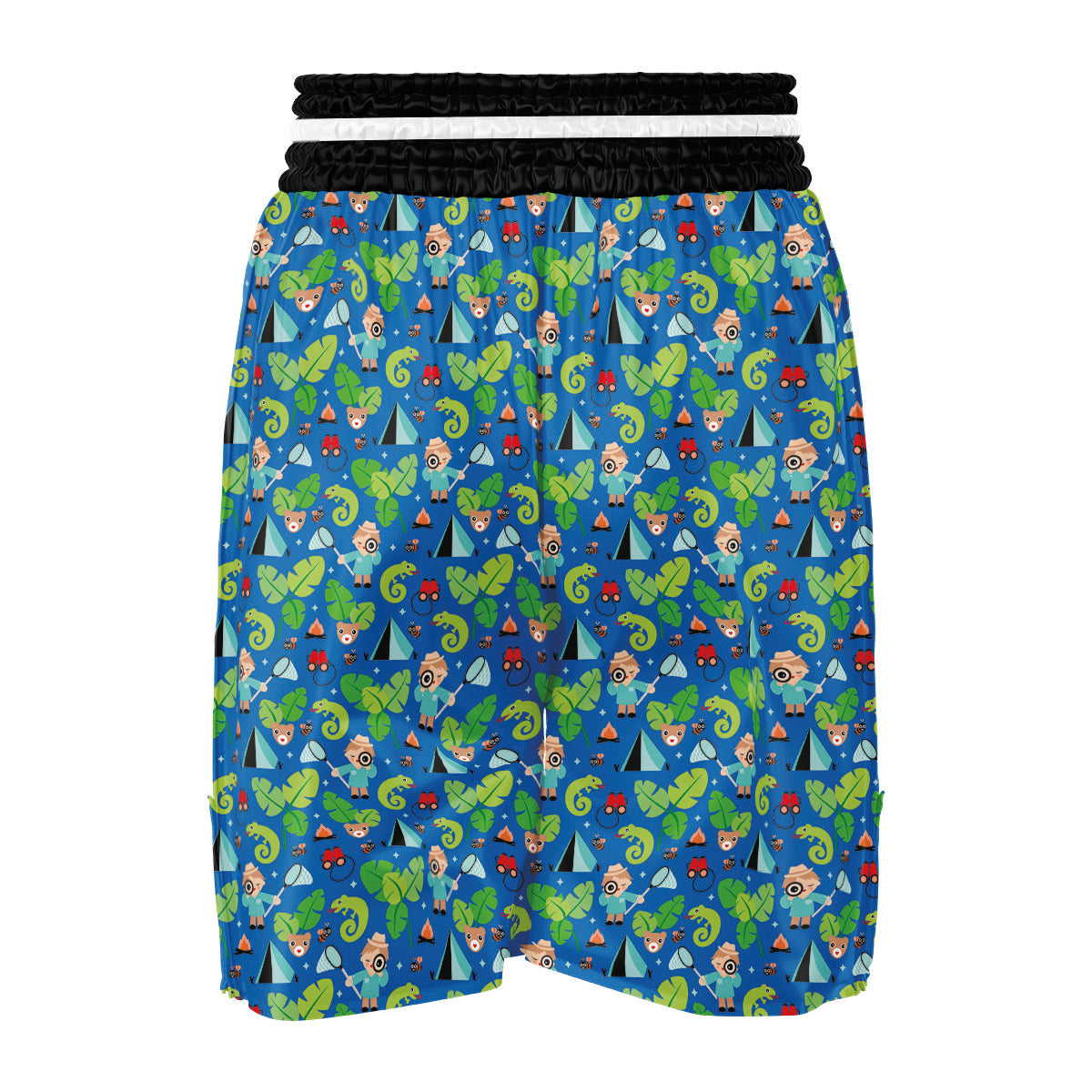 Camping Cute Print Pattern Boxing Shorts-grizzshop