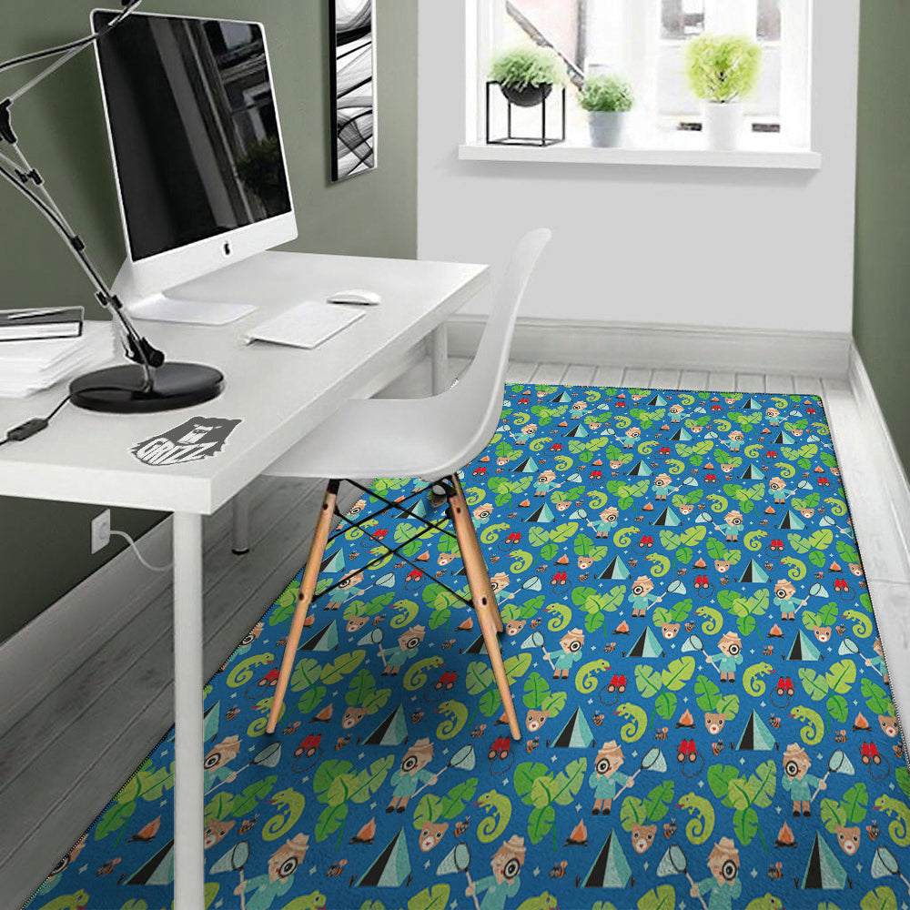 Camping Cute Print Pattern Floor Mat-grizzshop
